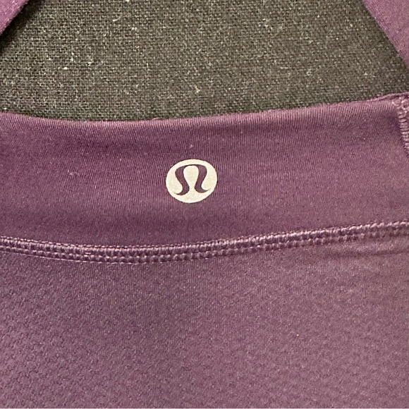 Lululemon Push Your Limits CrissCross Razorback Deep Purple Tank Size 6 EUC $40 - Picture 6 of 10